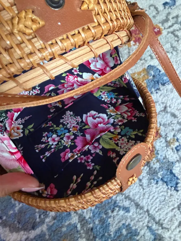 Wicker purse Brown - Image 3