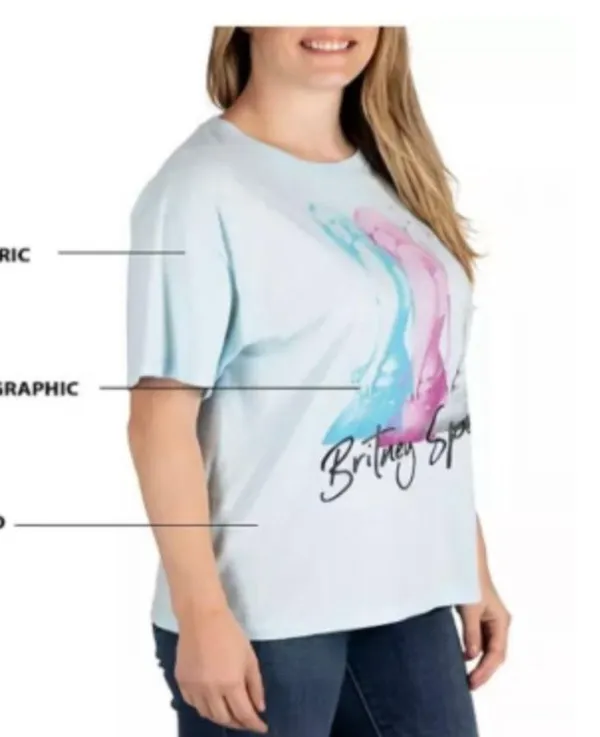 Britney Spears Licensed Women’s Soft Short Sleeve Tee shirt. - Image 4
