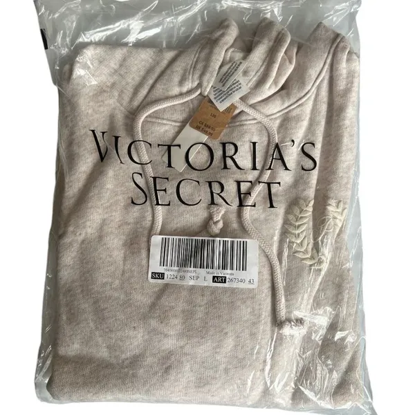 VICTORIA'S SECRET PINK Everyday Fleece Cropped Hoodie, Large - Image 3