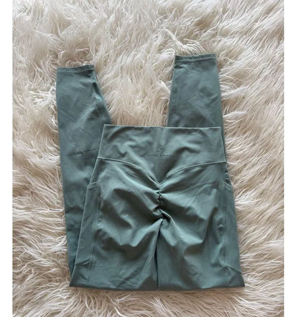 Gymshark Whitney Everyday Pocket Leggings Leaf Green Size Small - Image 6