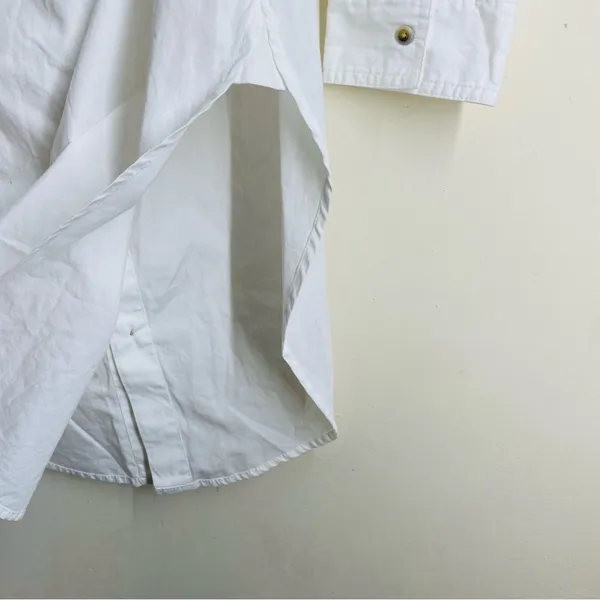 Maeve Off-Shoulder Relaxed Fit White Poplin Top Tantira size M - Image 9