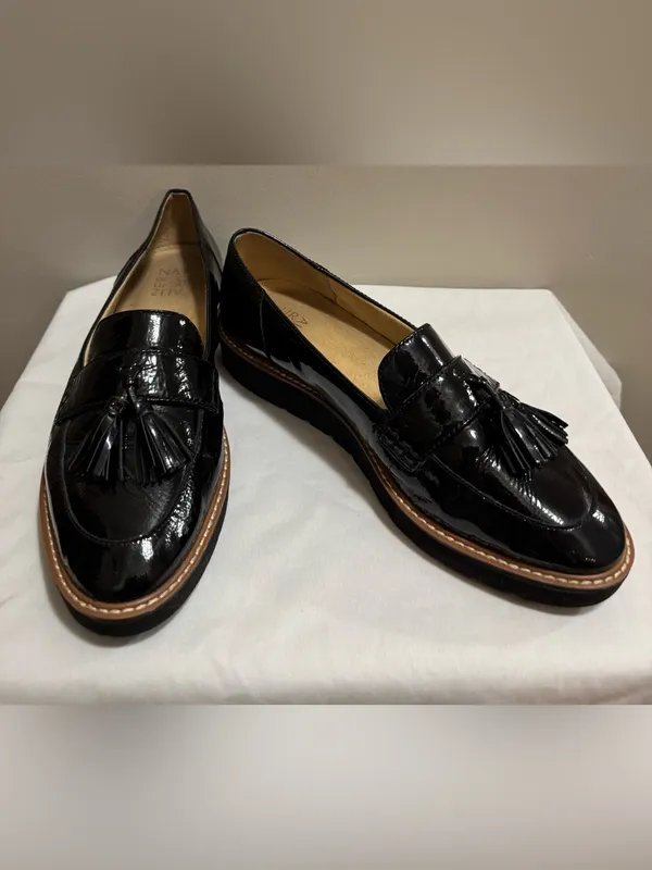 Naturalizer Black Patent Tassel Loafers – Women’s Size 10 - Image 2
