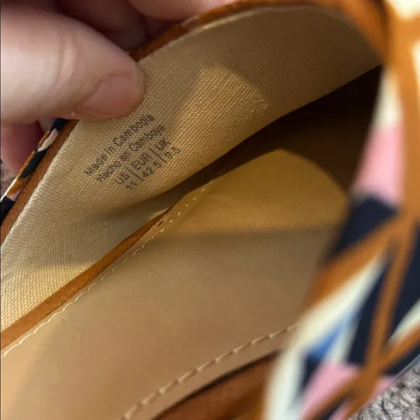 Market & Spruce knot tie geometric pointed slip on flats - Image 5