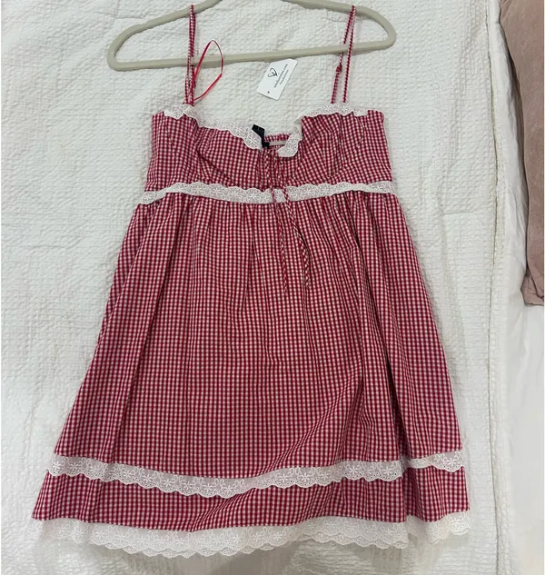 Windsor Lace gingham dress - Image 2