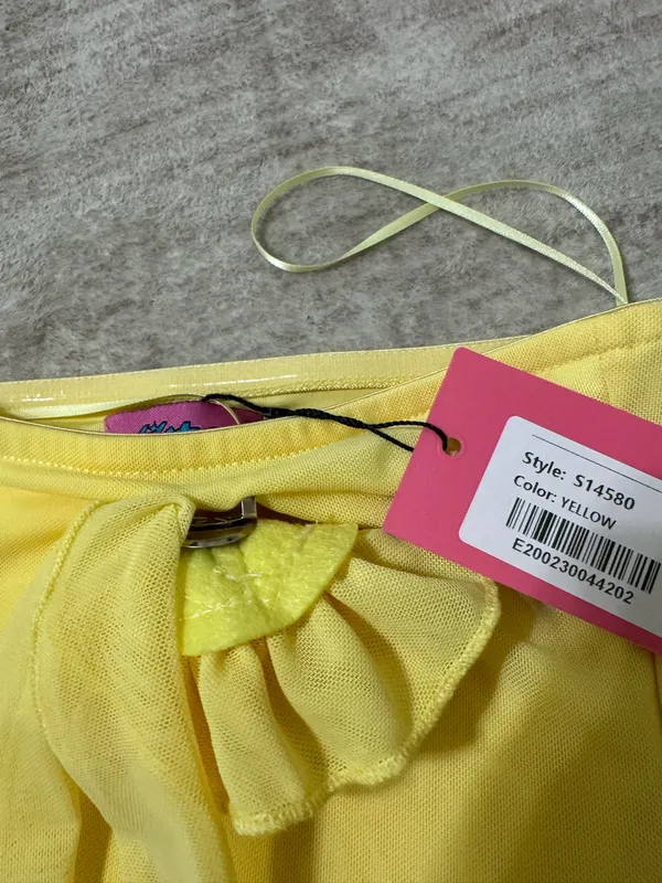 Edikted Thalia flower pin ruffle mini dress size xs nwt - Image 3