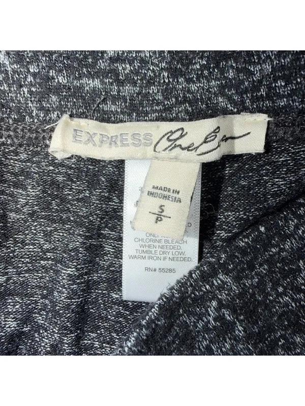 Express One Eleven Marled Leggings Black Gray S - Image 6