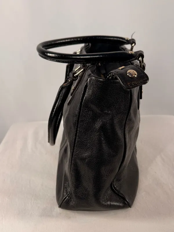 Kate Spade Patent Leather Top-Handle Bag‎ in Black - Image 4