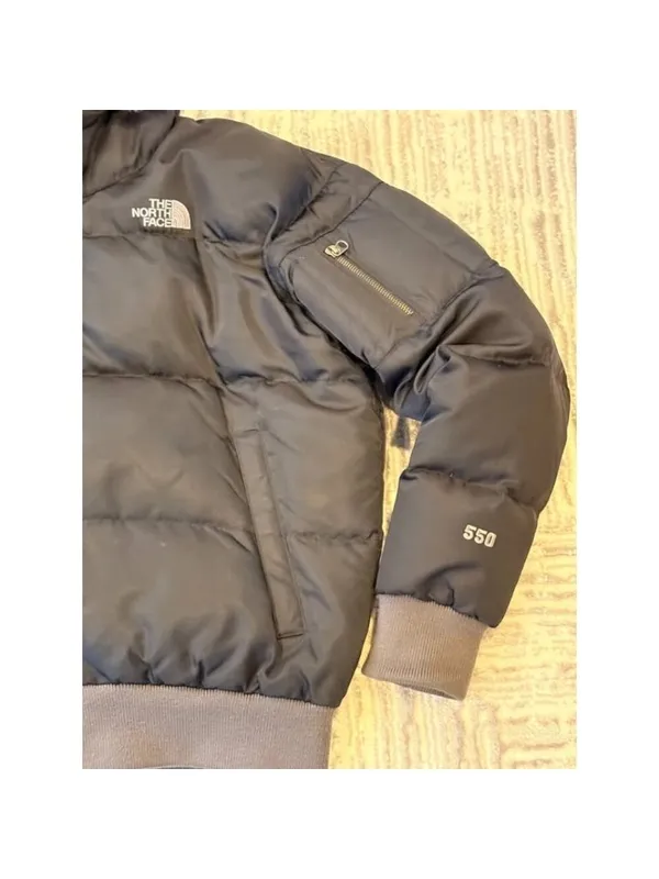 RARE The North Face women's medium 550 Blk down fill Winter puffer Bomber coat - Image 6