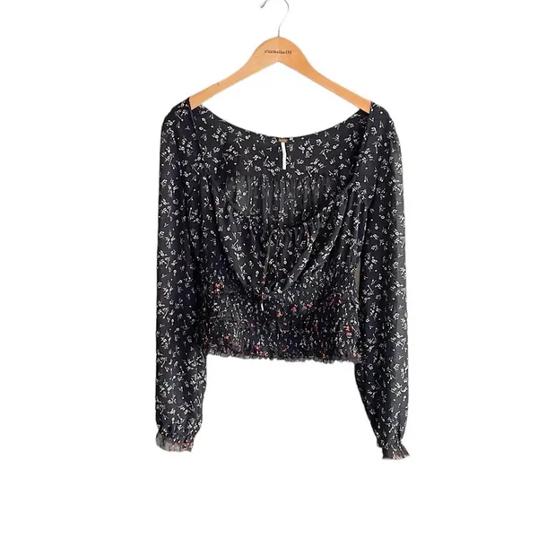 FREE PEOPLE Printed Lolita Top In Black Combo - Image 3