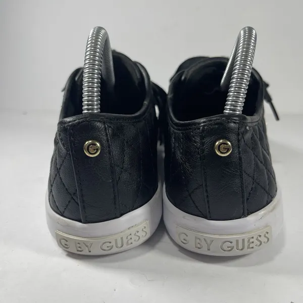 G by GUESS Women's Black Quilted Lace-Up Sneakers - Size 8.5M - Image 5