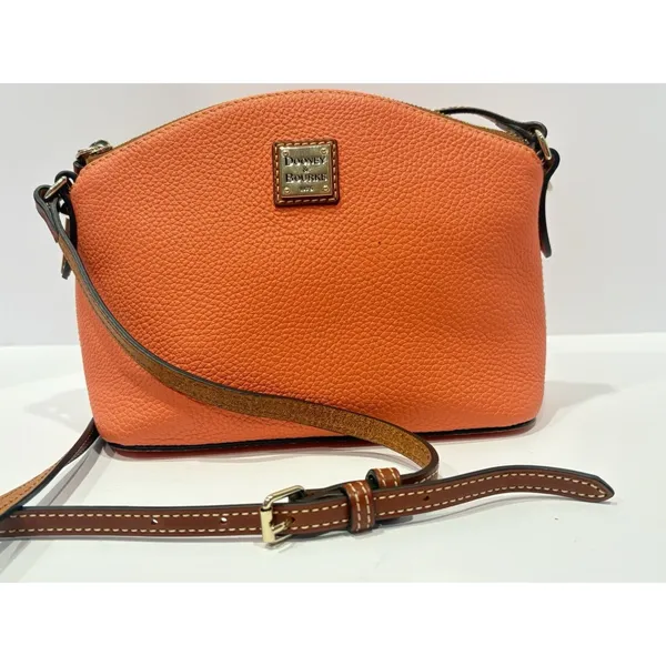 Dooney & Bourke Pebble Grain Suki Crossbody Orange - Image 4