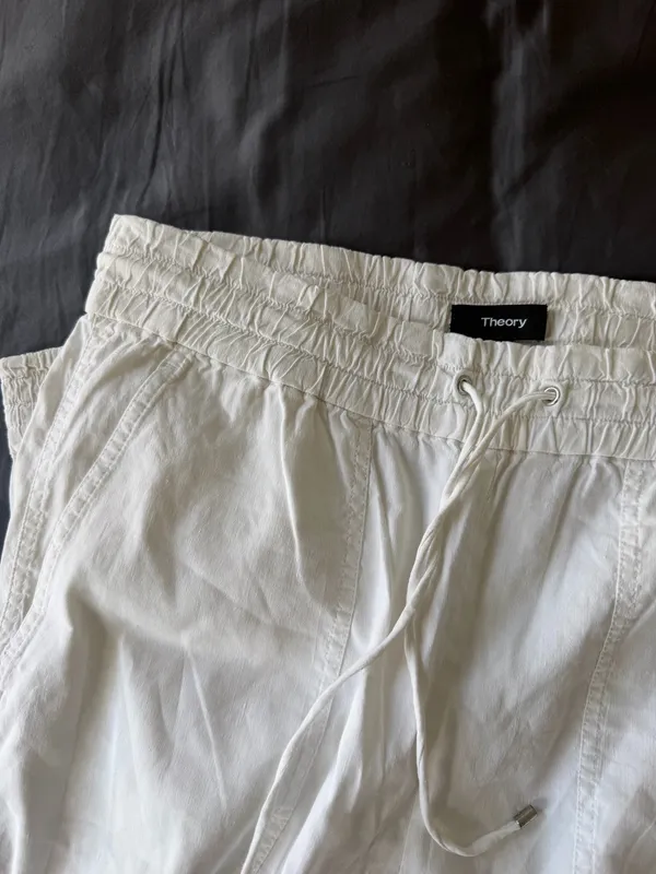 Theory white cargo pants  - Image 2