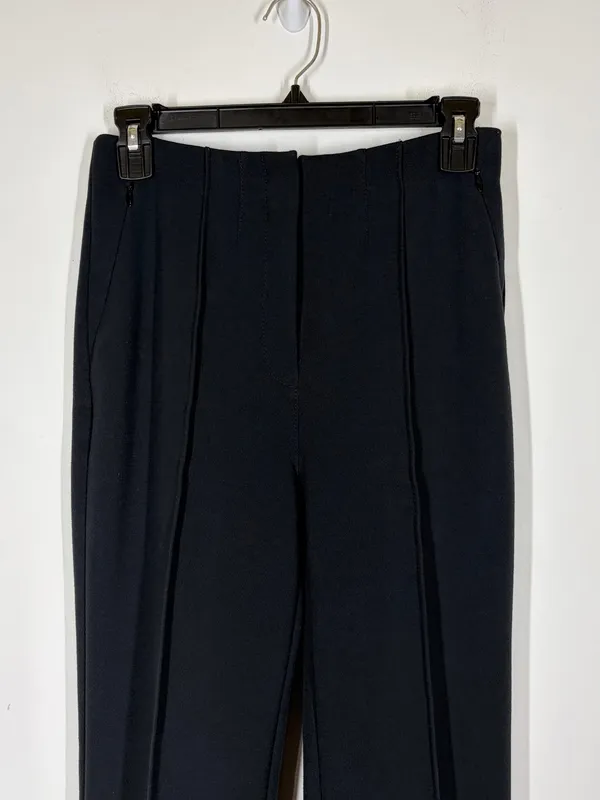 Anthropologie Black Pleated Trouser Pants Size US 0 - Image 3