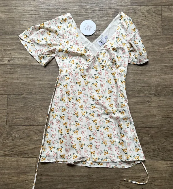 Princess Polly Lucine Mini Dress White Floral - Image 6