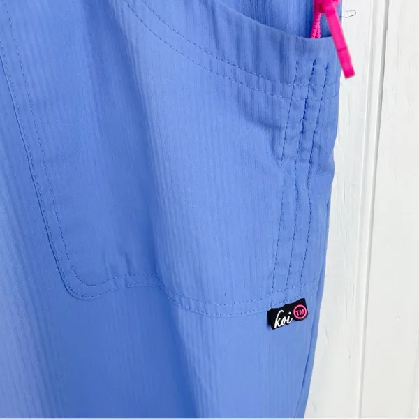 Koi Lite 720 Spirit Pant Slim Fit Scrub Pants Women's Plus Size 3X Ceil Blue - Image 6