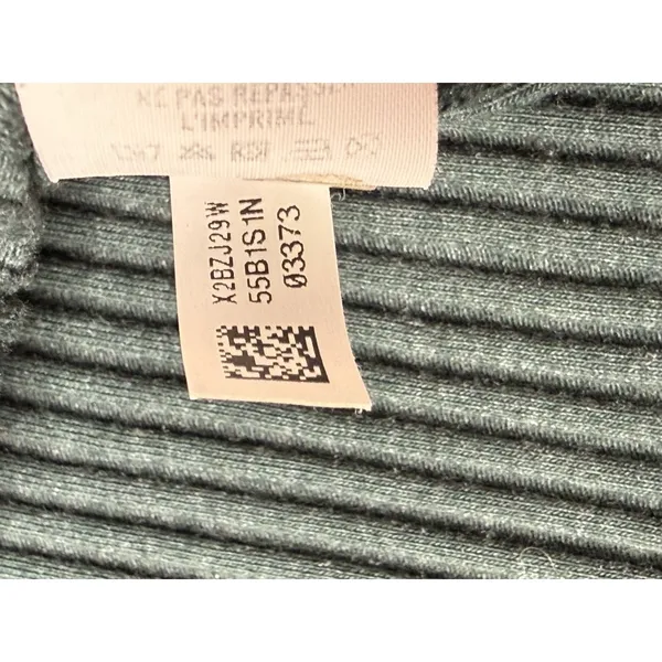Aerie Fireside Ribbed Long Sleeve Open Henley‎ Top Size L Green Festival Casual - Image 7