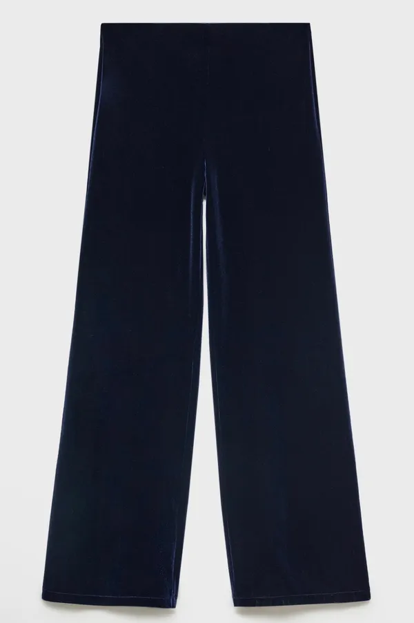 Mango Velvet Co-Ord Set Vest/Trouser "Midnight Navy" - Image 4