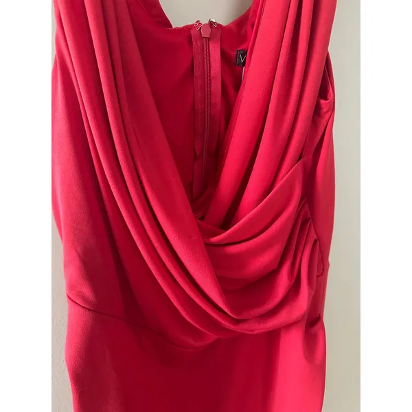 Venus Red Curtain Style Sleeveless Sexy Cocktail Dress - Image 2