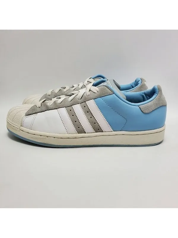 Adidas Originals The Brand With The Three Stripes Blue White Gray Sneakers 9.5 - Image 2