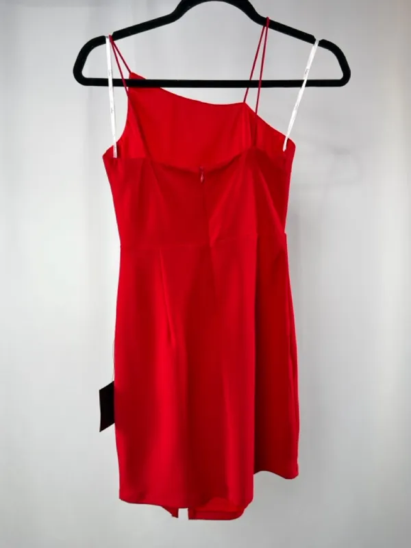 NWT Lulus Party for Two Asymmetrical Bodycon Mini Dress in Red‎ Size Small - Image 7