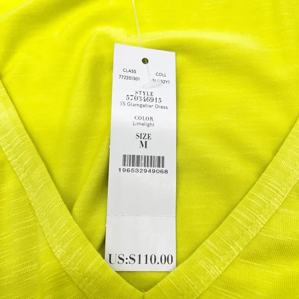 WHBM Glamgetter Dress Womens Medium Limelight Dopamine Maximalist‎ Stretchy Twee - Image 8