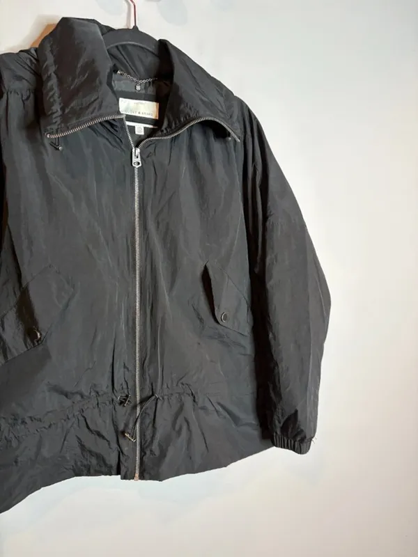 Lucky Brand black cinch waist windbreaker jacket - Image 2