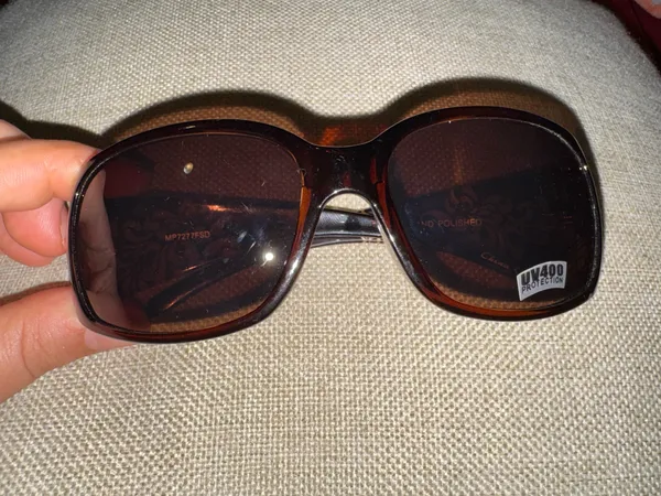 Brown women sunglasses UV 400 protection hand polished - Image 2