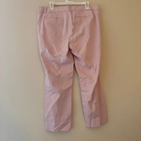 Banana Republic Hampton Fit Pants 14 Pink Straight Leg Dress Work Trousers - Image 2