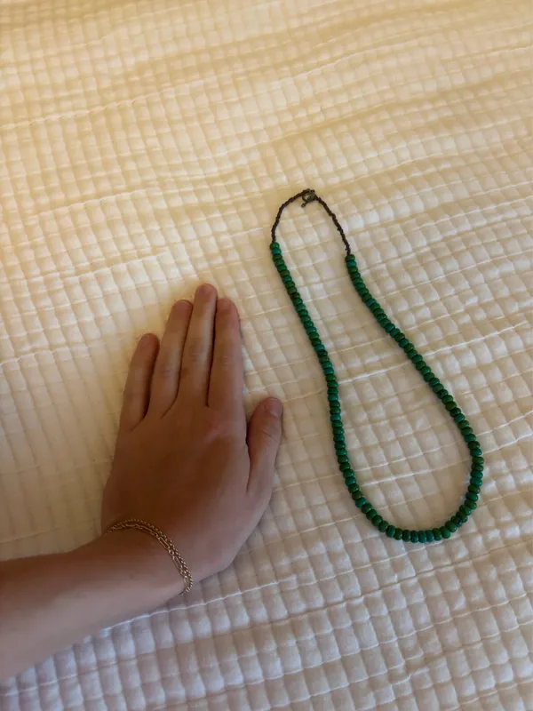 Turquoise necklace Green - Image 3