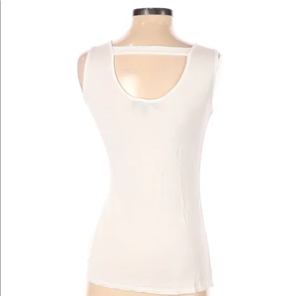 Catherine Malandrino small white sleeveless top - Image 2