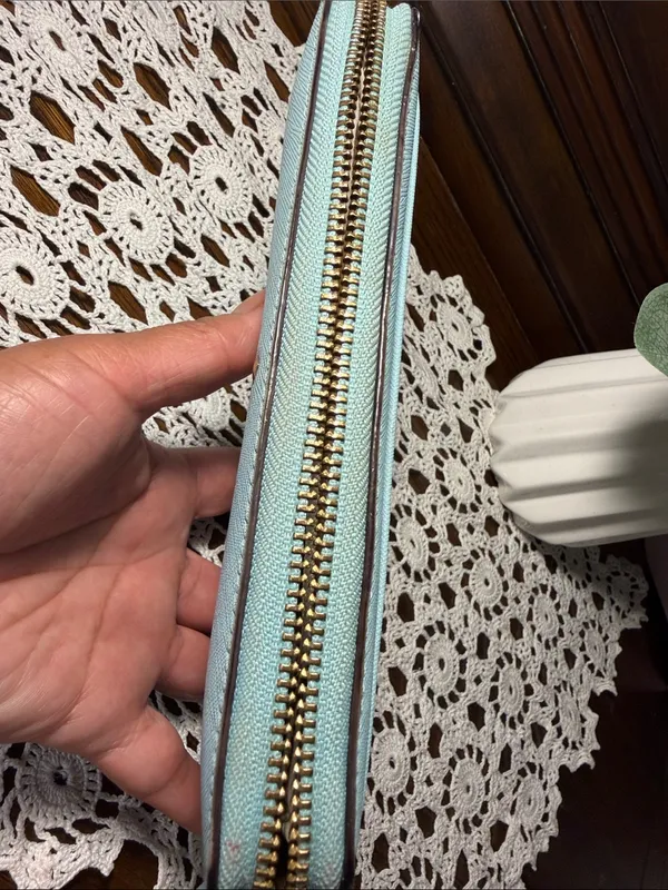 kate spade Light Blue Zip Wallet - Image 9