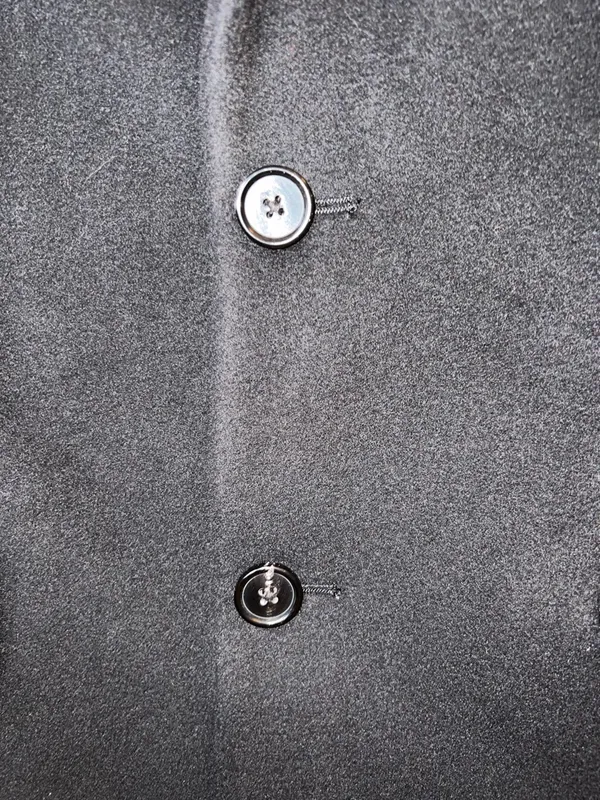 Quince Wool Cashmere Overcoat Black M NWT‎ Tailored Minimalist Coat - Image 3