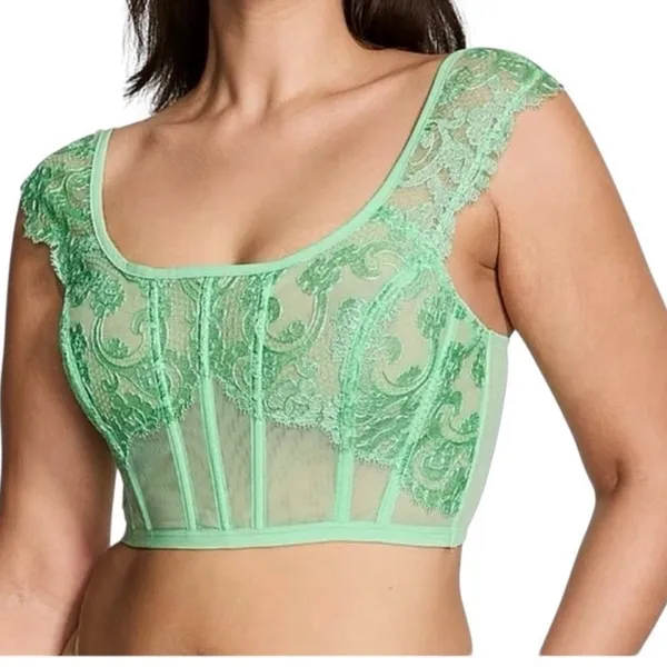 Victoria's Secret Dream Angels small DD Boho cap sleeve corset BC2 3300 - Image 10