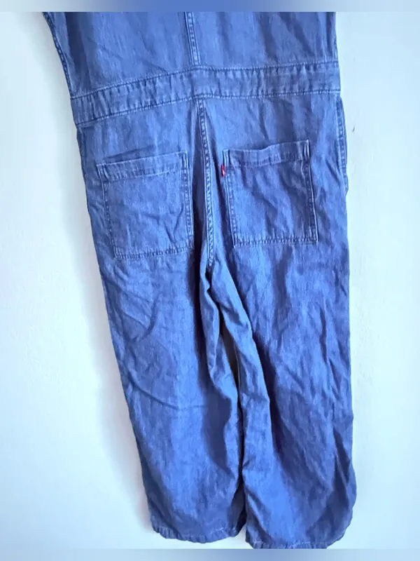 Levi's Short-Sleeve Heritage Jumpsuit Snap Down 100% Cotton Utility Coveralls - Image 5