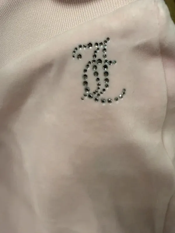 Juicy Couture OG Big Bling Velour Track Pants (Small) - Image 4