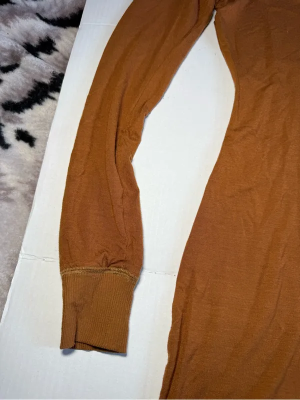 SKIMS Sleep Henley Dress in Copper - Image 3