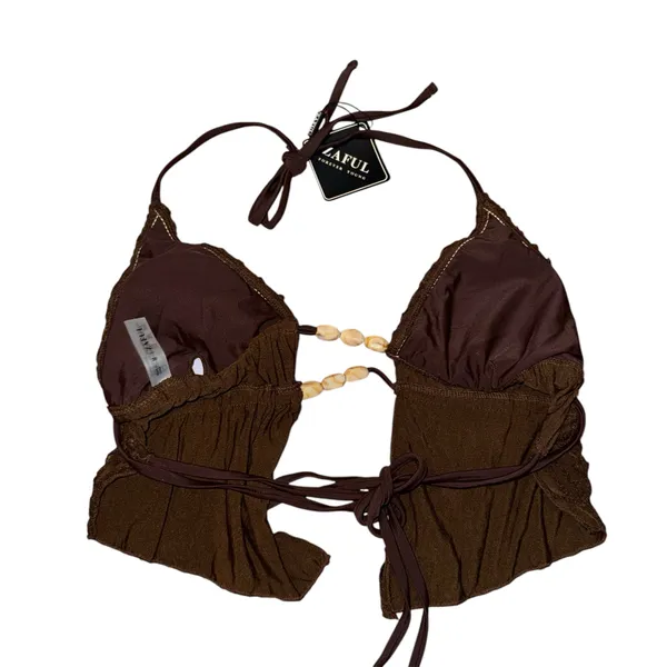 Beaded detail ruffle bikini  - Image 5