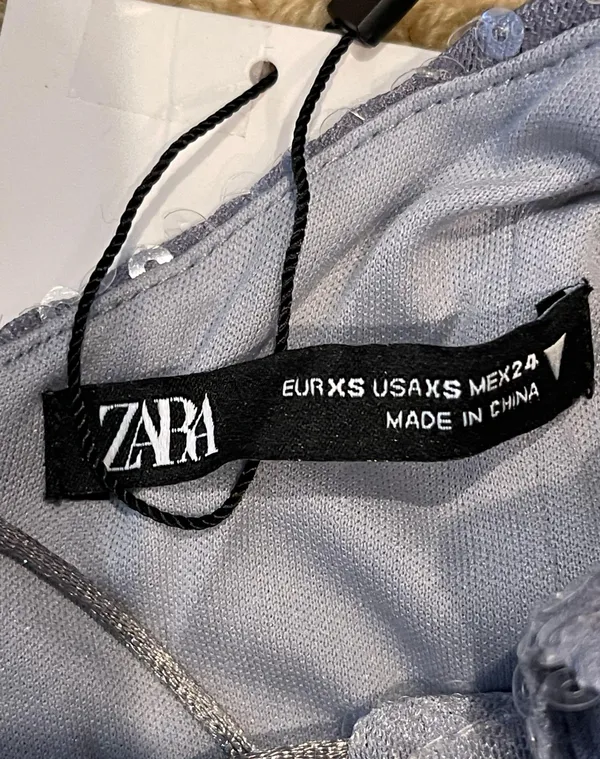 ZARA Ombré Sequins Spaghetti Strap Midi Dress Size XS - Image 7
