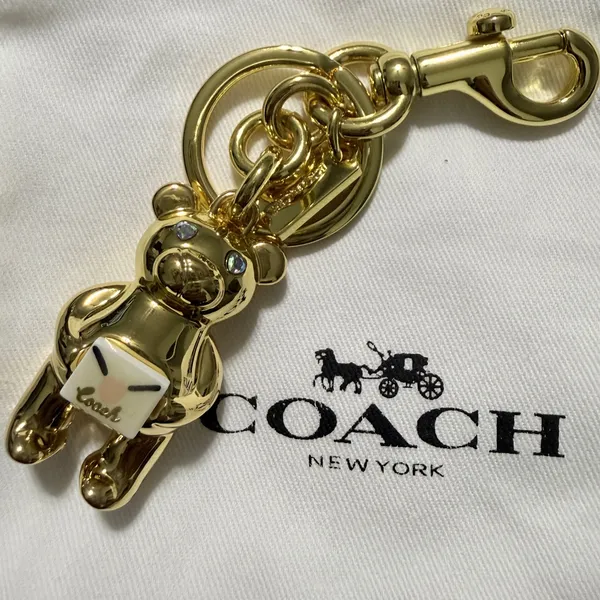 Coach Valentine's Day Bear Bag Charm - Image 2