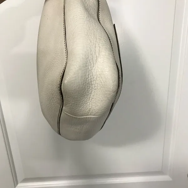 Coach Chelsea Cream Pebble Leather Hobo Shoulder Bag EUC Vintage - Image 3