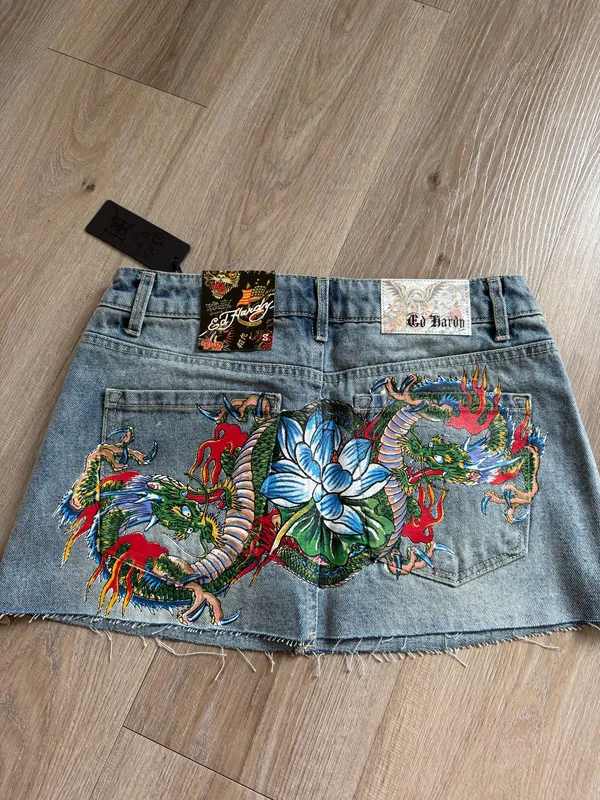 Ed Hardy Mini Skirt denim - Image 2