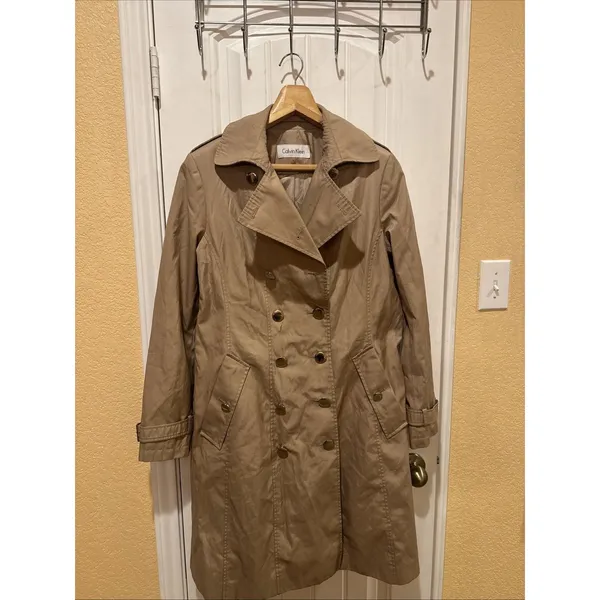 Calvin KleinTrench Coat, Sz: M - Image 2