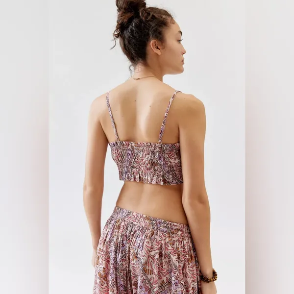 Urban Outfitters Out From Under Jasmine Floral Cropped Cami Top Size Small - Image 4