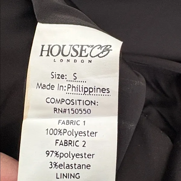 House of CB Black Long Sleeve Mink Dress NEW - Image 10