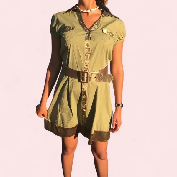 Nordstrom Green Shirt Dress - Image 6
