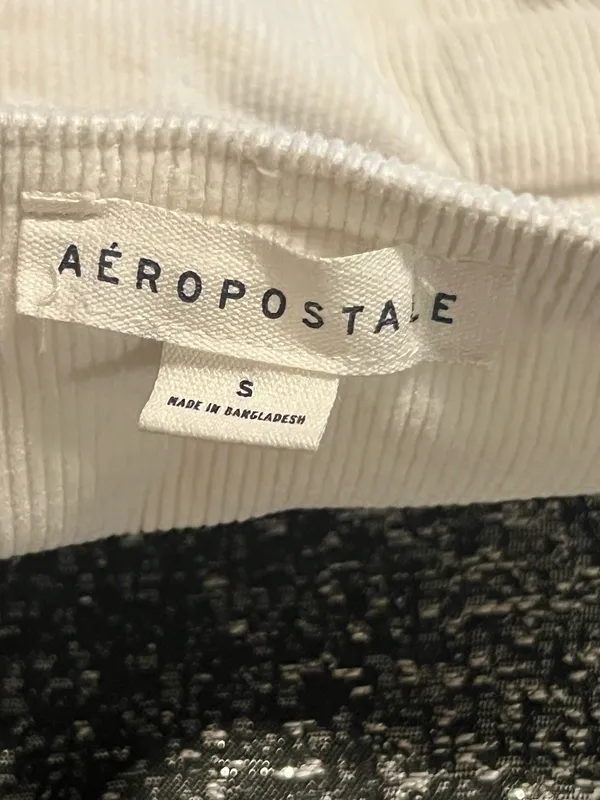 Womens small Aeropostale Pleated High-Waisted Corduroy Mini Skirt-cream - Image 8