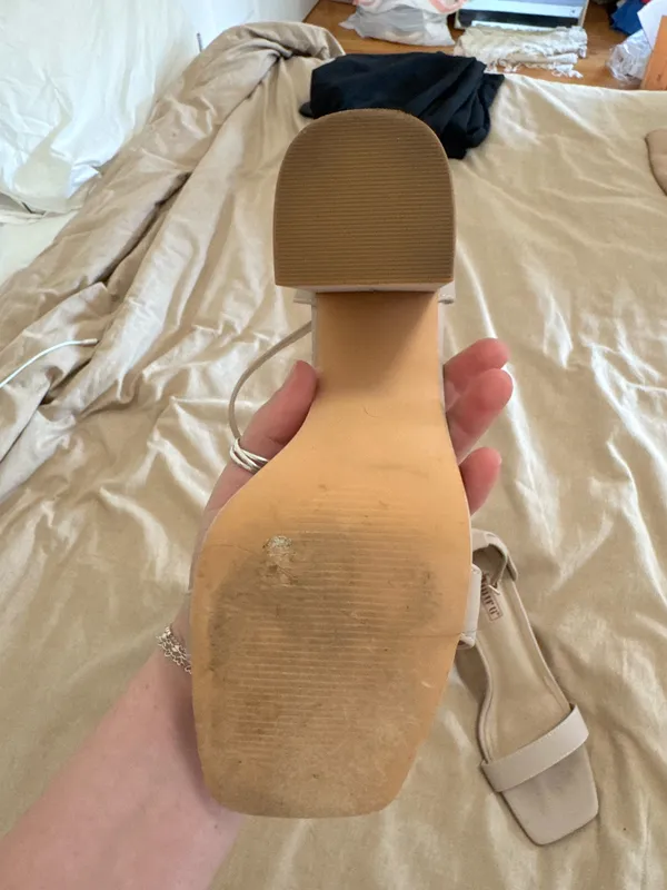 Nude High Heels Tan Size 8 - Image 2