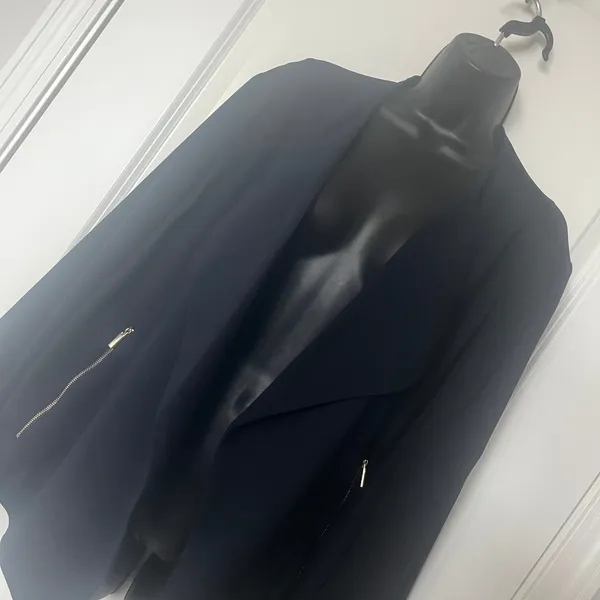 Women's Blue‎ Draped Blazer 20W - Image 2
