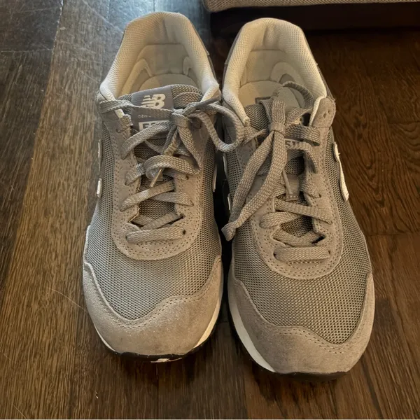 New Balance Charcoal and White Athletic Shoes - Image 2