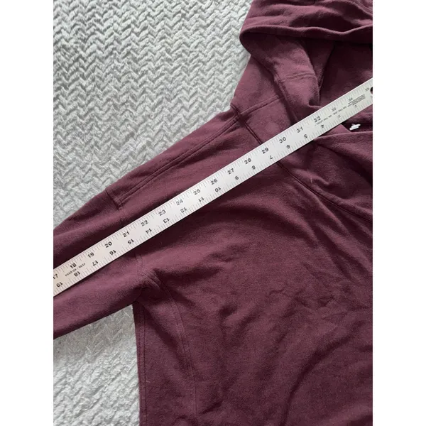 Lululemon Wrap Up Jacket Heathered Bordeaux Drama Soft French Terry Hoodie Sz 10 - Image 9